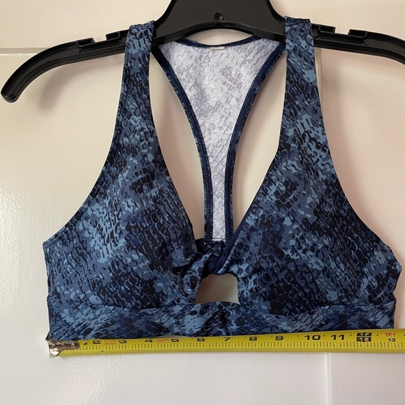 Victoria’s Secret PINK Ultimate sports bra Blue Snakeskin Print  size m - Picture 4 of 5